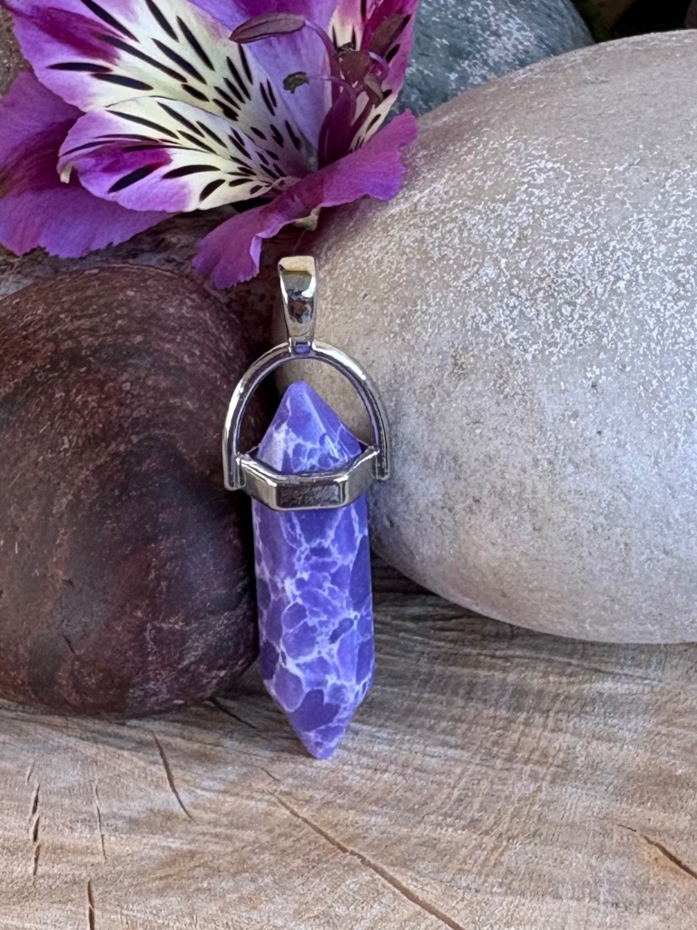 Purple Bullet Pendant
